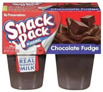 Snack Pack Chocolate Fudge 4-3.25oz Cups (2 Packs)