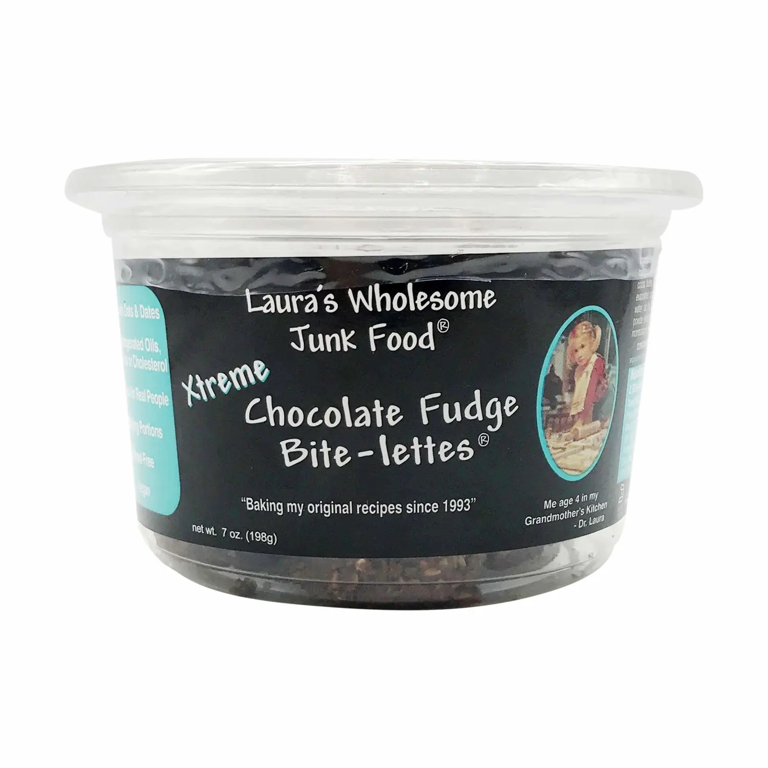 Laura's Wholesome Junk Food Xtreme Chocolate Fudge Bite-Lettes, 7 oz