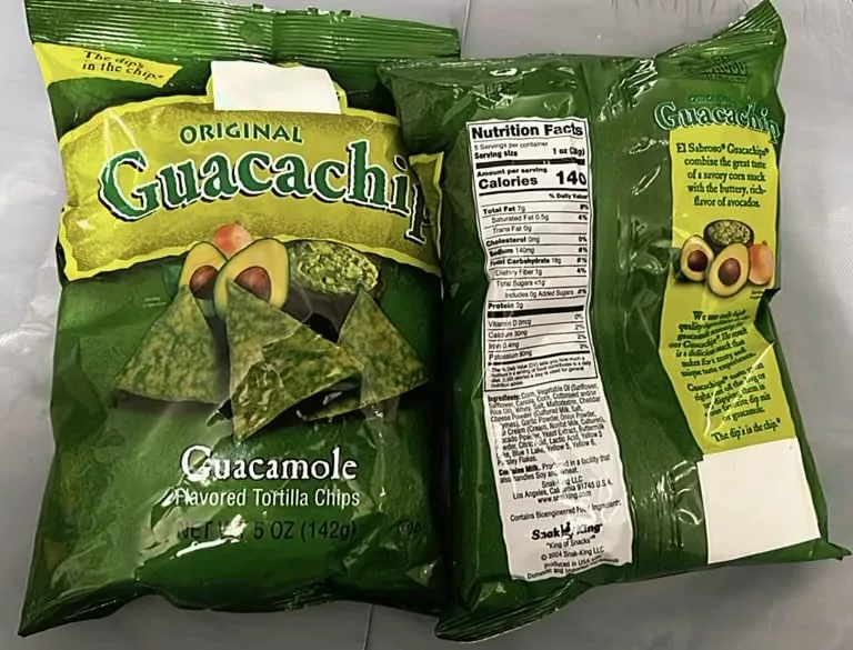 Original Guacachip Guacamole Flavored Tortilla Chips 5 Fl oz. (Pack of 2) Guaca