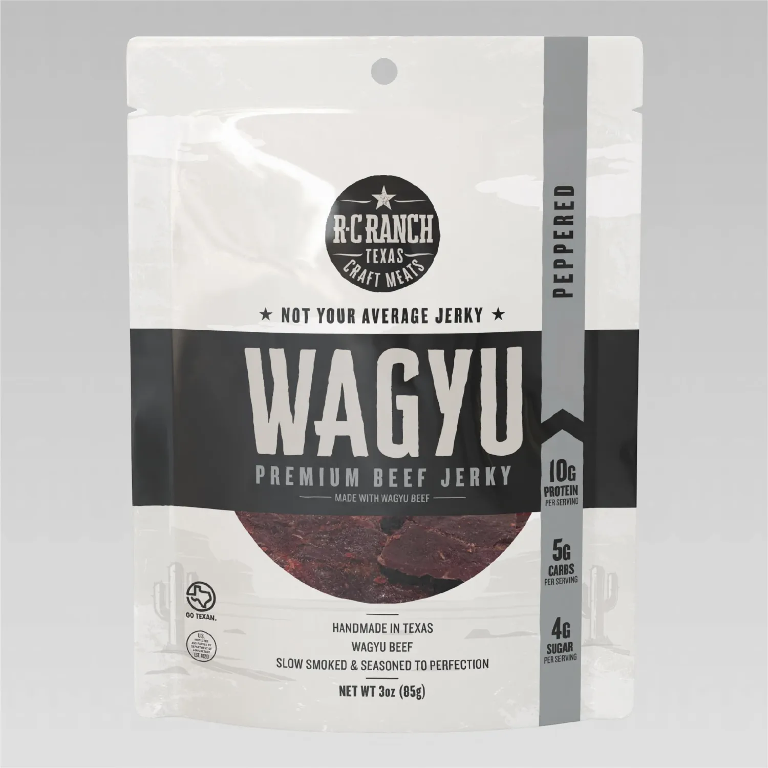 R-C Ranch - Wagyu Beef Jerky - Peppered 3oz