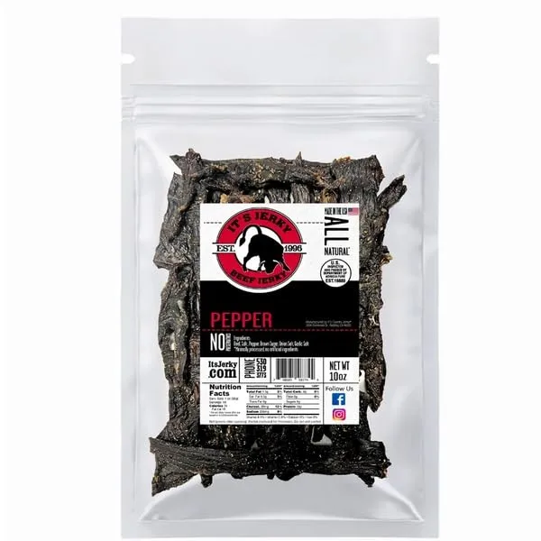 It's Jerky, Pepper Beef Jerky, 10 Ounce