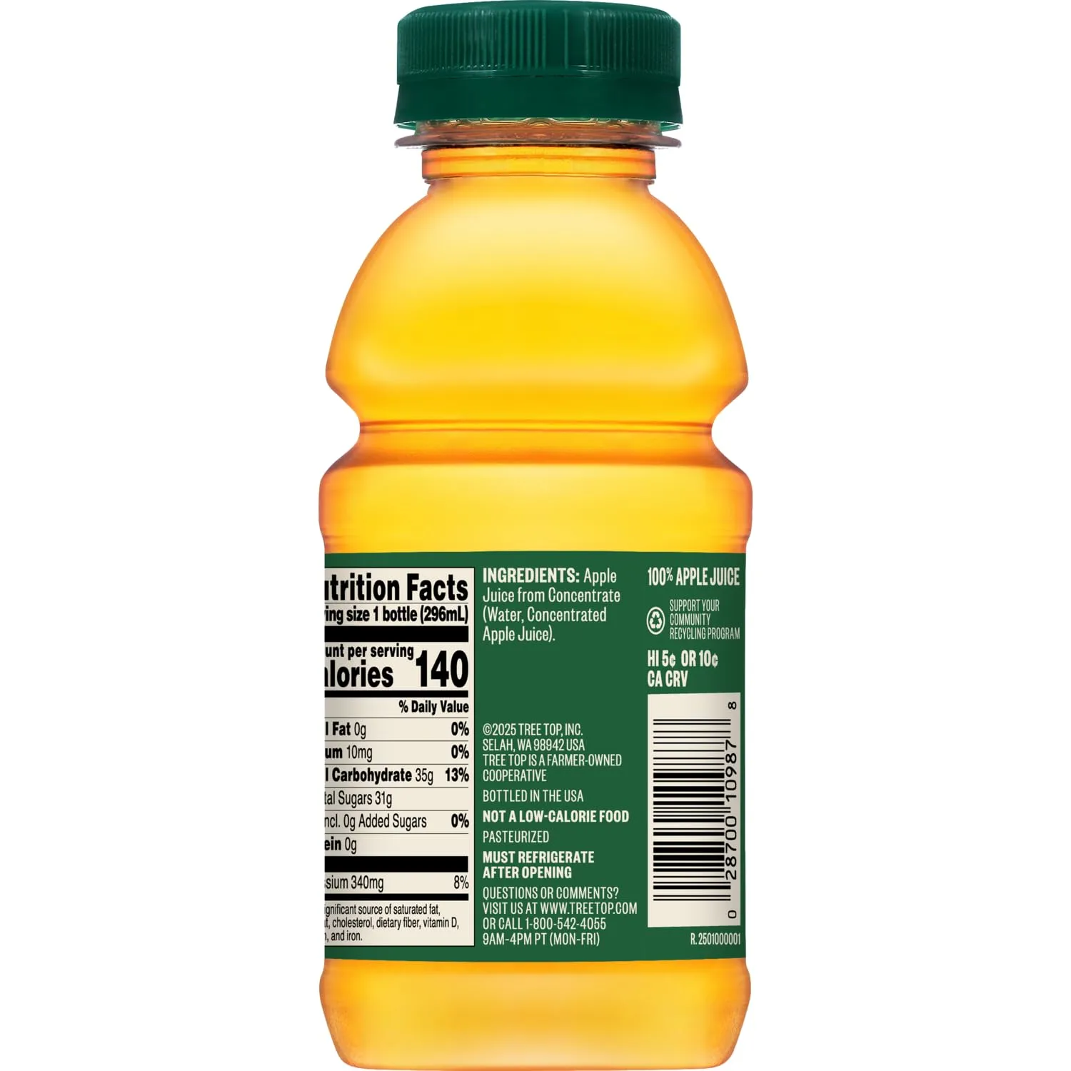 Tree Top 100% Apple Juice, 10 Fl oz. (Pack of 12)