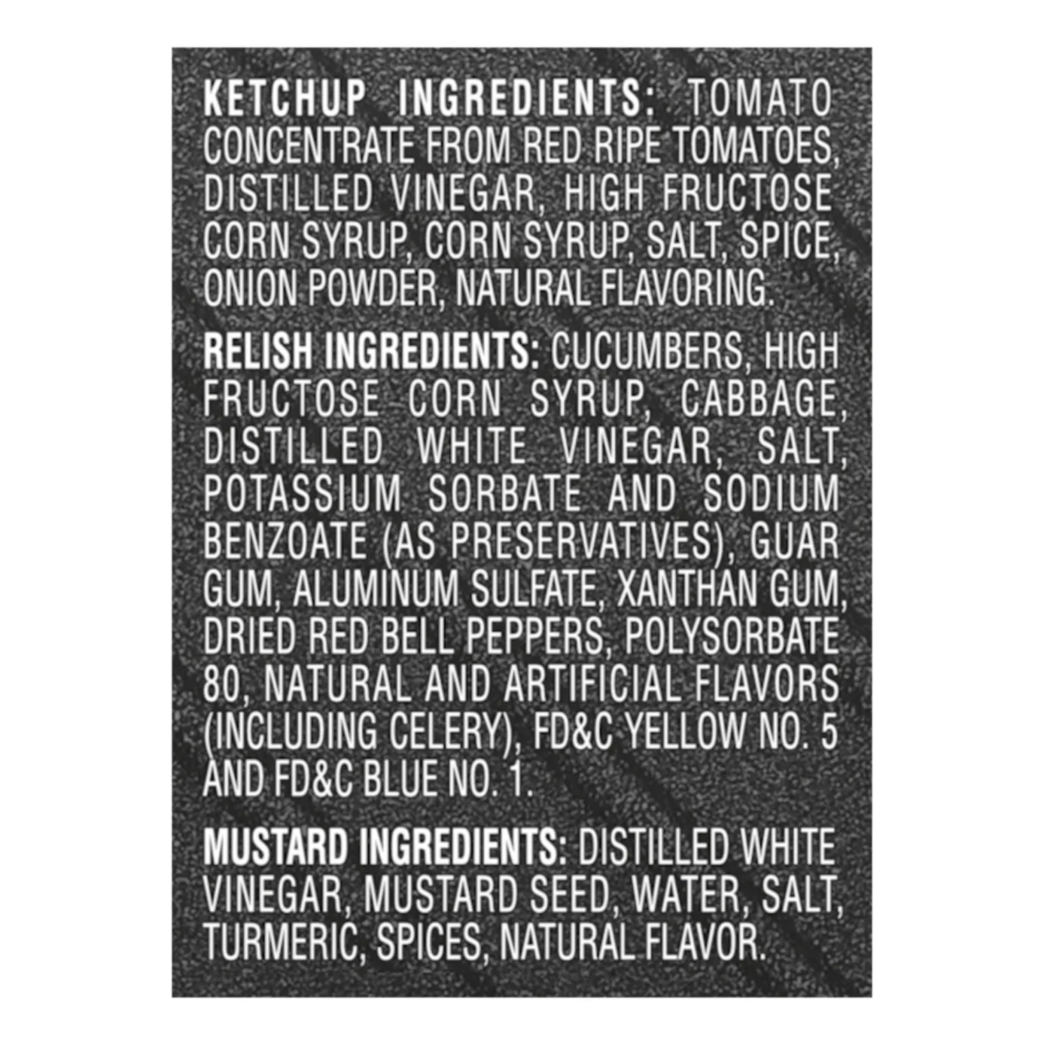 Heinz Tomato Ketchup, Relish, and Mustard Picnic Pack, 3 Count (Pack of 2)