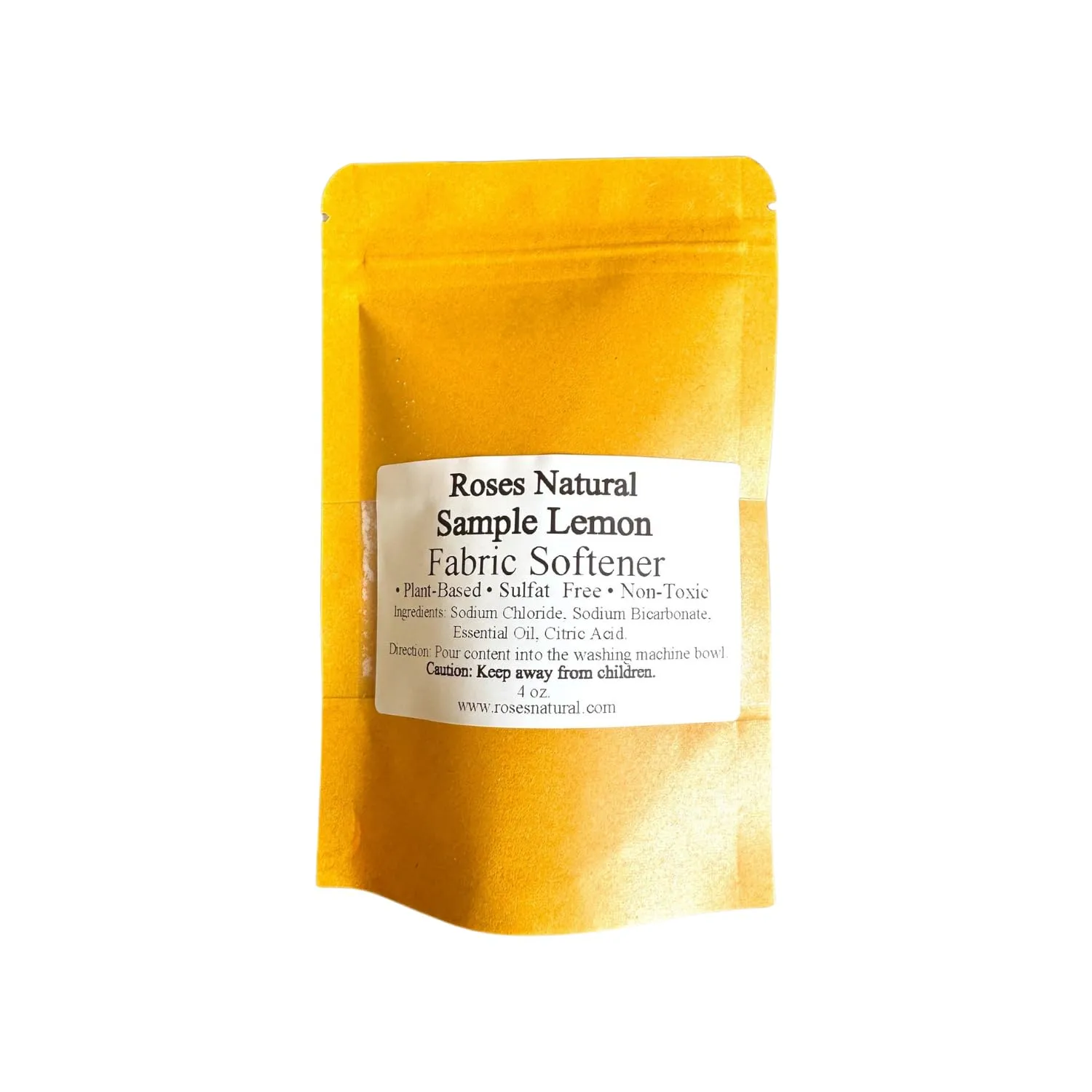Fabric Softener Crystals, Freshens and Softens Fabrics, 3 Pleasant Scent (Lemon, 4 oz Sample)