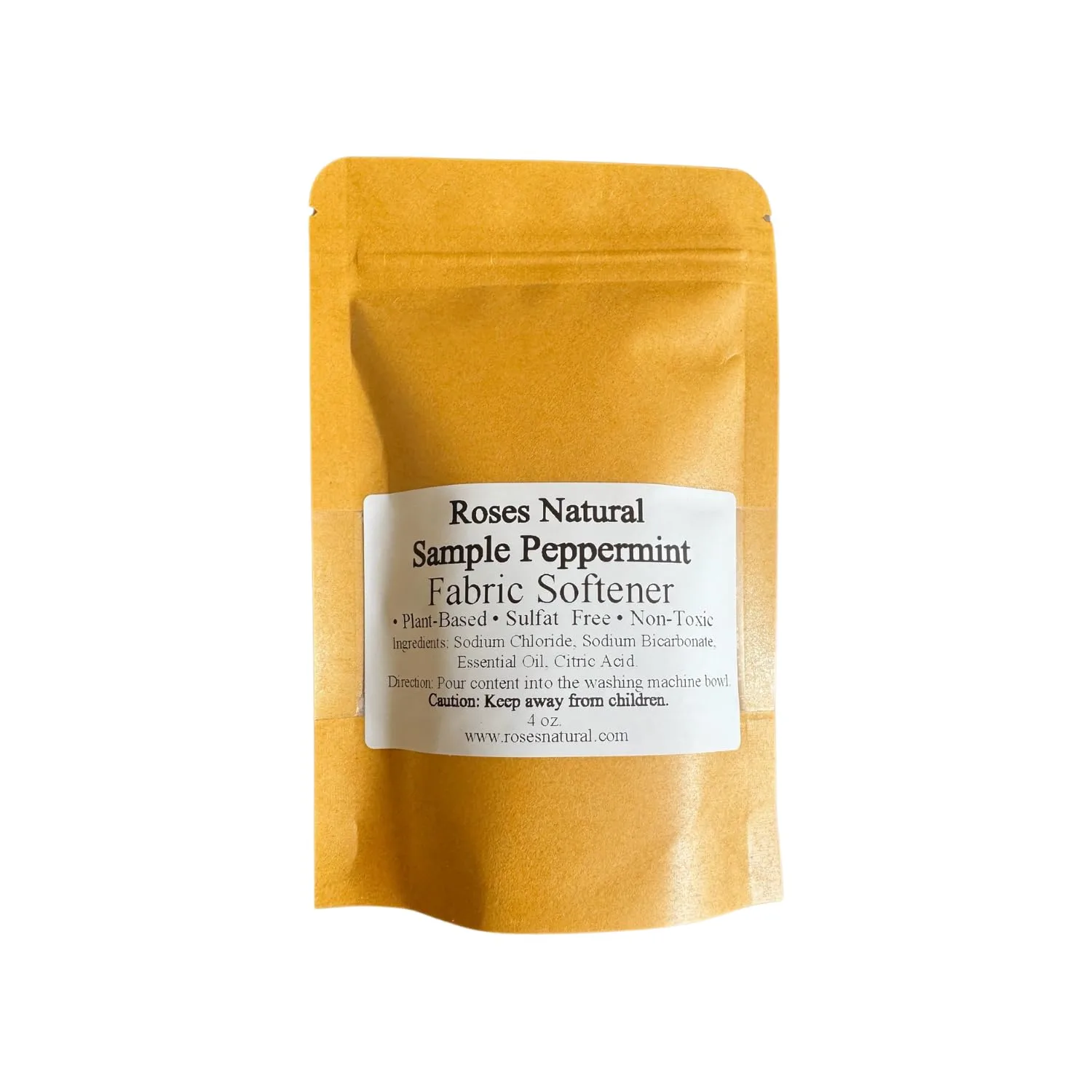 Fabric Softener Crystals, Freshens and Softens Fabrics, 3 Pleasant Scent (Peppermint, 4 oz Sample)