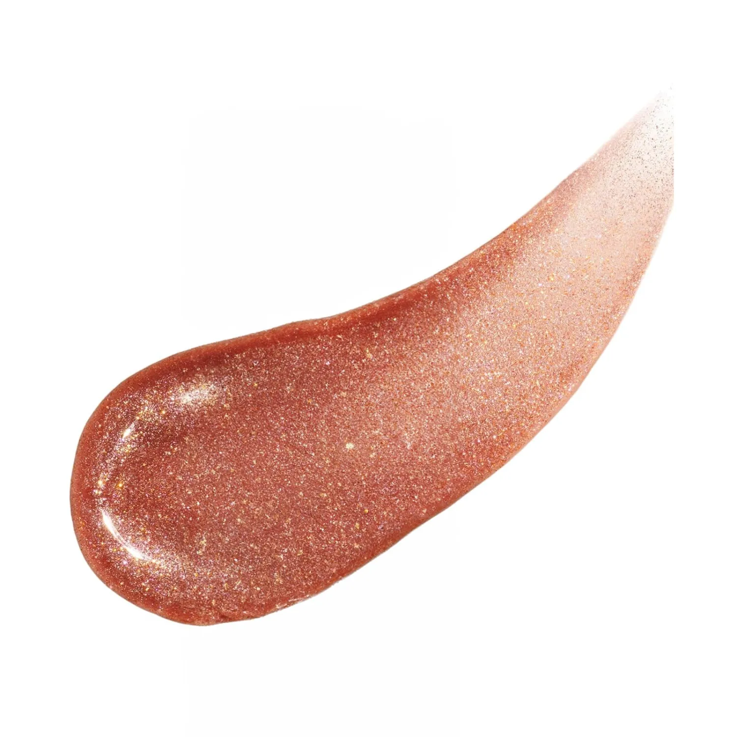 REVLON Super Lustrous Glimmer Gloss, Non-Sticky Lip Gloss, High-Shine Finish, Plant-Based Glitter, 005 Glazed Almond, 0.13 fl oz