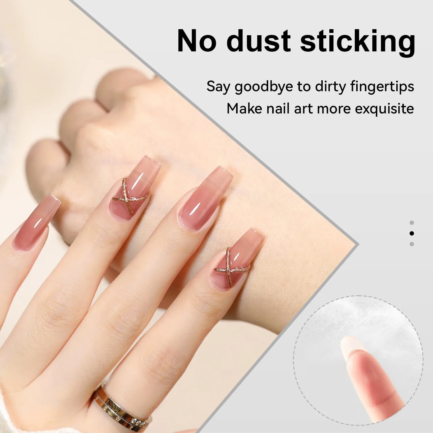 JODSONE Gel Nail Glue - 16.5ml Anti-Dust & Super Strong Nail Glue for False Nails Tips,Low Heat,No Bubbles,Curing Smooth & Long Lasting,Curing Needed U V Light