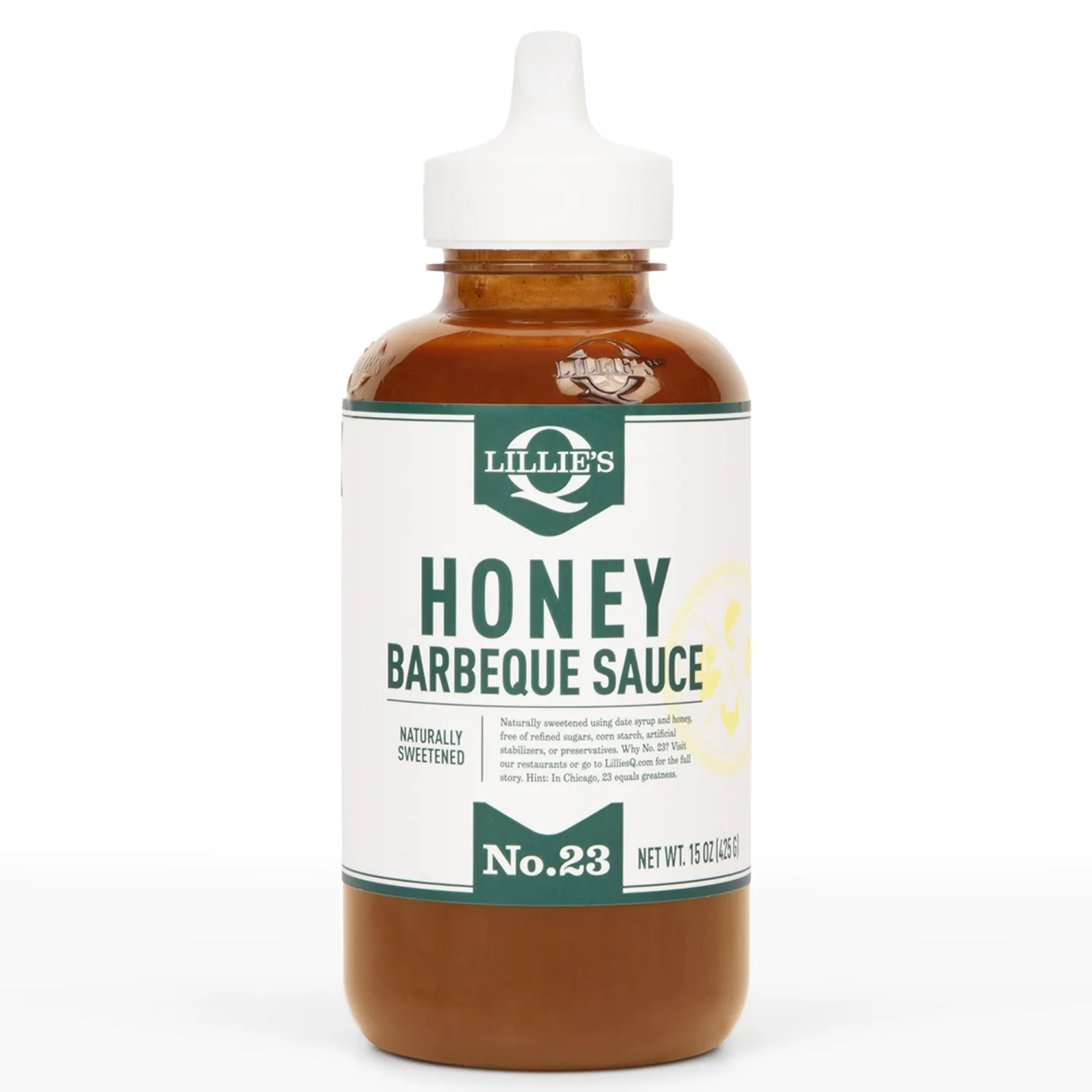 Lillie's Q - Honey BBQ Sauce, Gourmet Sweet BBQ Sauce, Premium Ingredients, Made with Gluten-Free Ingredients (15 oz, 2-Pack)