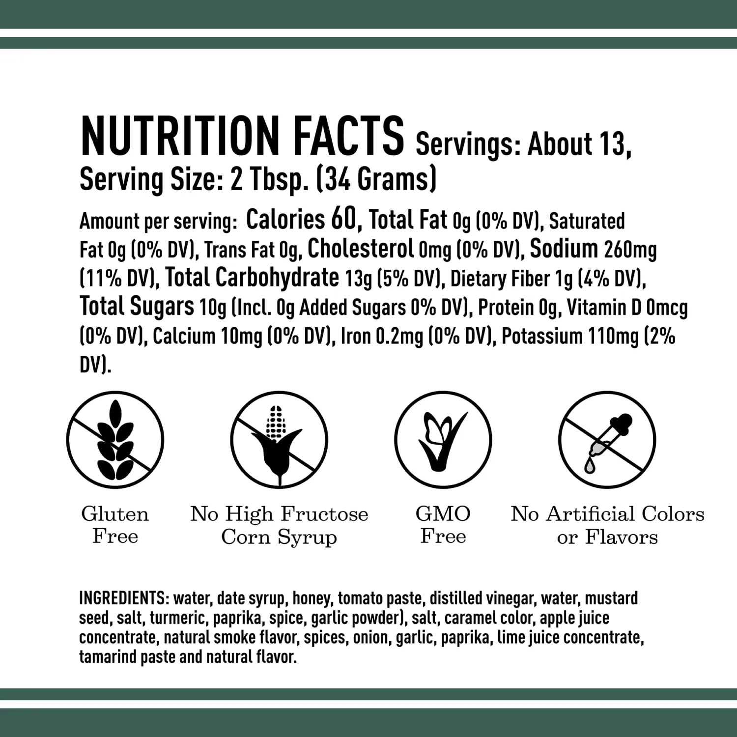Lillie's Q - Honey BBQ Sauce, Gourmet Sweet BBQ Sauce, Premium Ingredients, Made with Gluten-Free Ingredients (15 oz, 2-Pack)