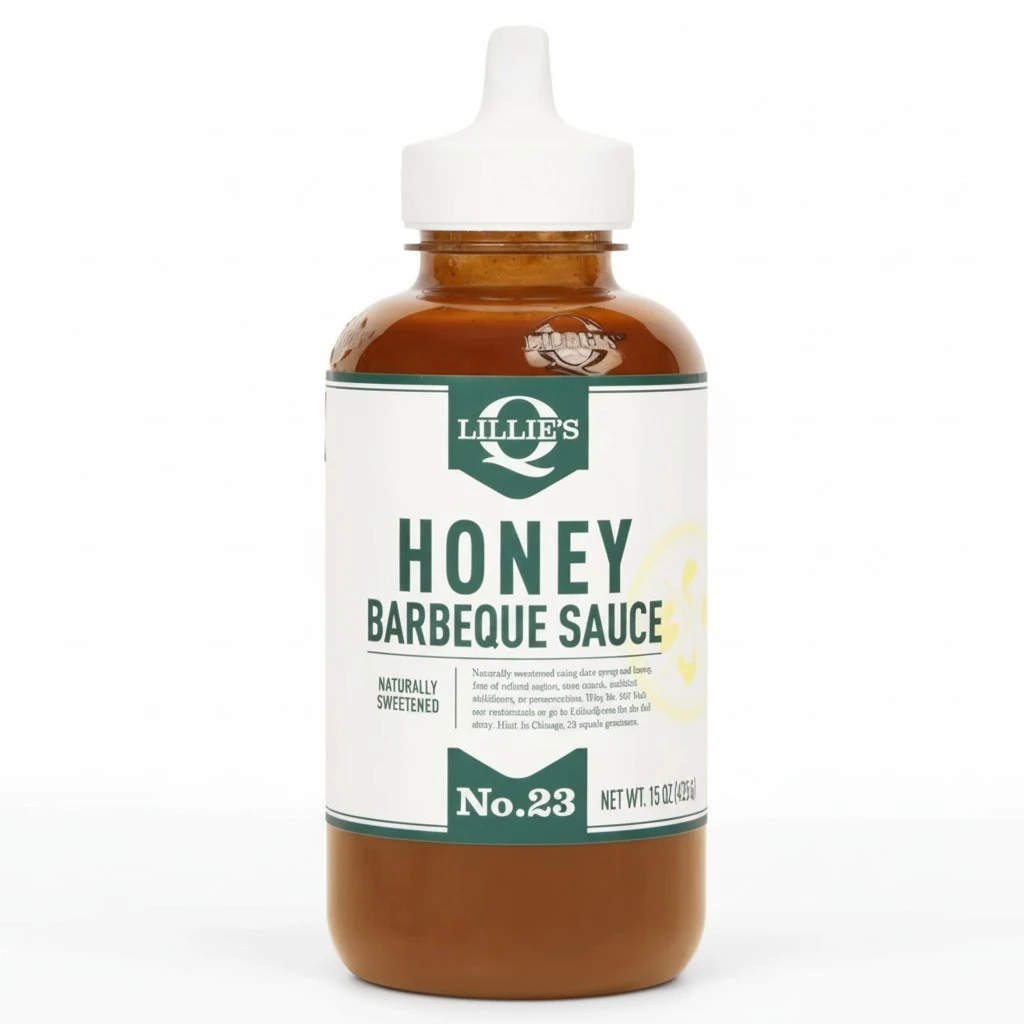Lillie's Q - Honey BBQ Sauce, Gourmet Sweet BBQ Sauce, Premium Ingredients, Made with Gluten-Free Ingredients (15 oz, 2-Pack)
