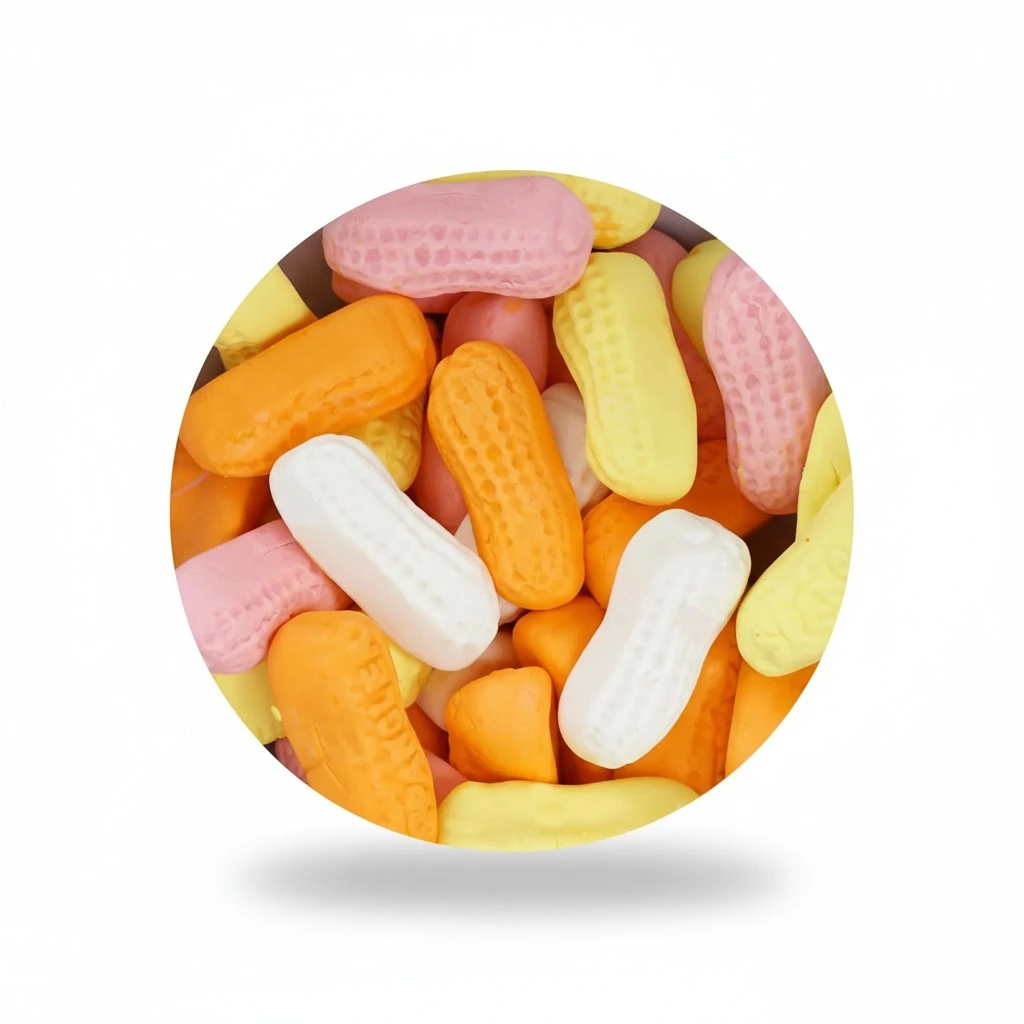 Circus Peanuts Assorted Marshmallow Candy, 2 Pound Bulk Bag, Marshmallow Candy, Nostalgic Candy
