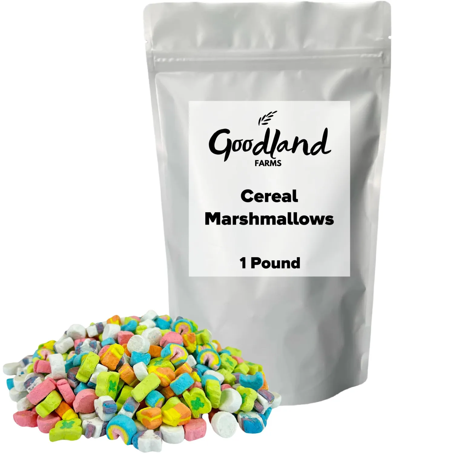 Cereal Marshmallows, Dehydrated Marshmallow Bits, Topping and Dessert Ingredient, 1 lb