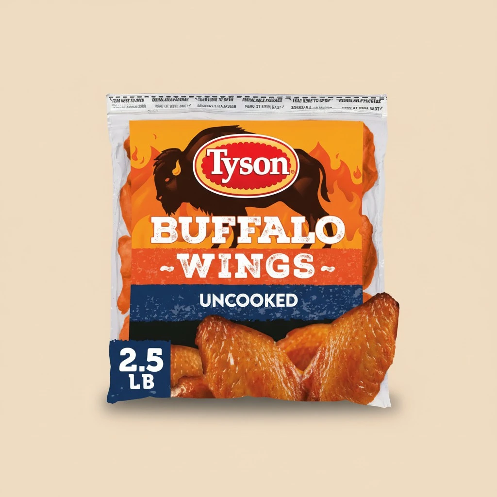 Tyson Buffalo Frozen Chicken Wings, 40 Oz Bag