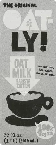 Oatly Barista Edition Oatmilk, vegan, 32 Fl Oz