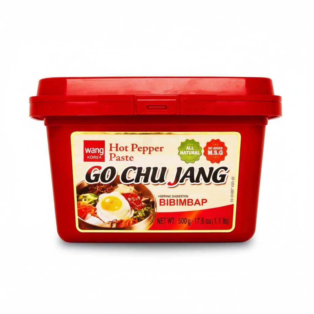 Wang Gochujang - Traditional Korean Red Chili Pepper Paste, Made with All Natural Ingredients, Non-GMO and MSG-Free, 1.1 Lb (Pack of 1) - Spicy, Sweet and Deep Flavor