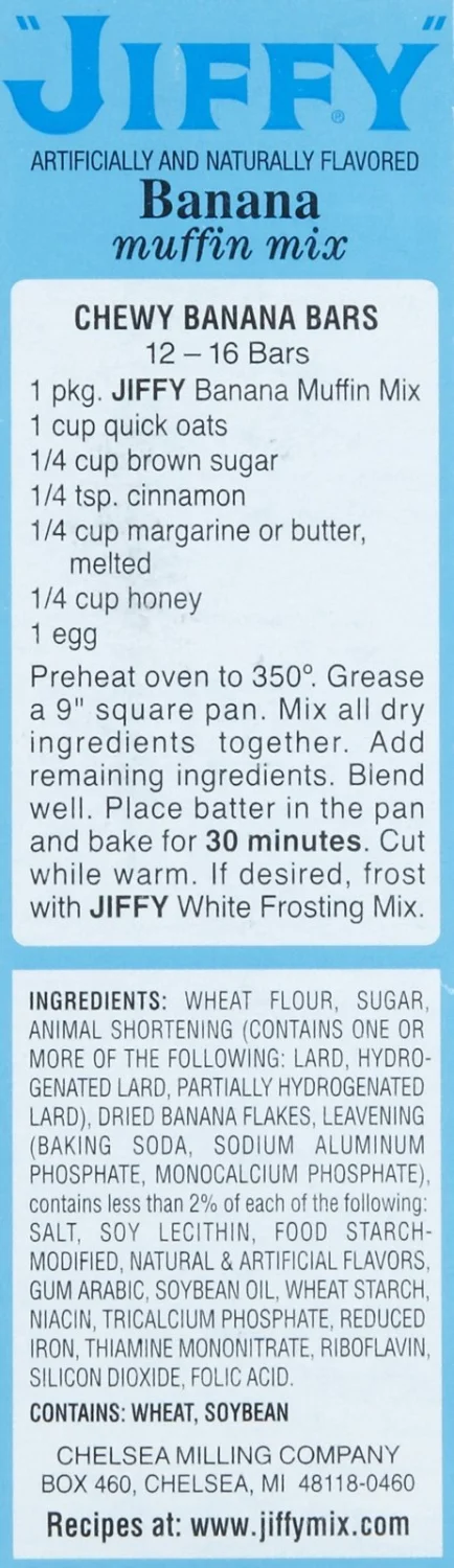 Jiffy Banana Muffin Mix 7 Ounce (Pack of 3)