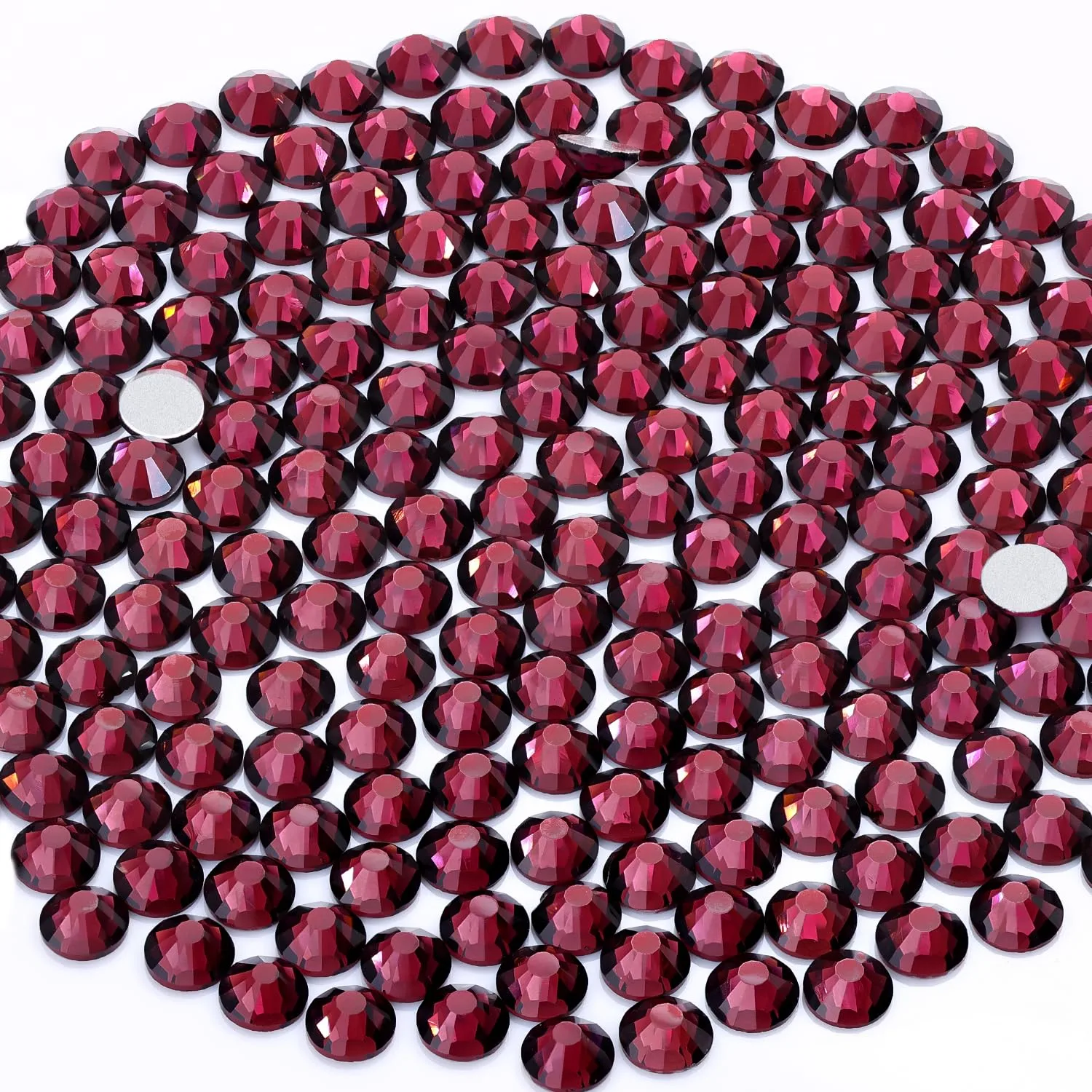3000PCS SS16/4mm Crystal Rhinestones (Amethyst), Bedazzling Flatback Glass Rhinestones for Crafting DIY Nail Art Makeup Decoration, Gems Diomand Charms for Tumbler Shoes Clothing Mug