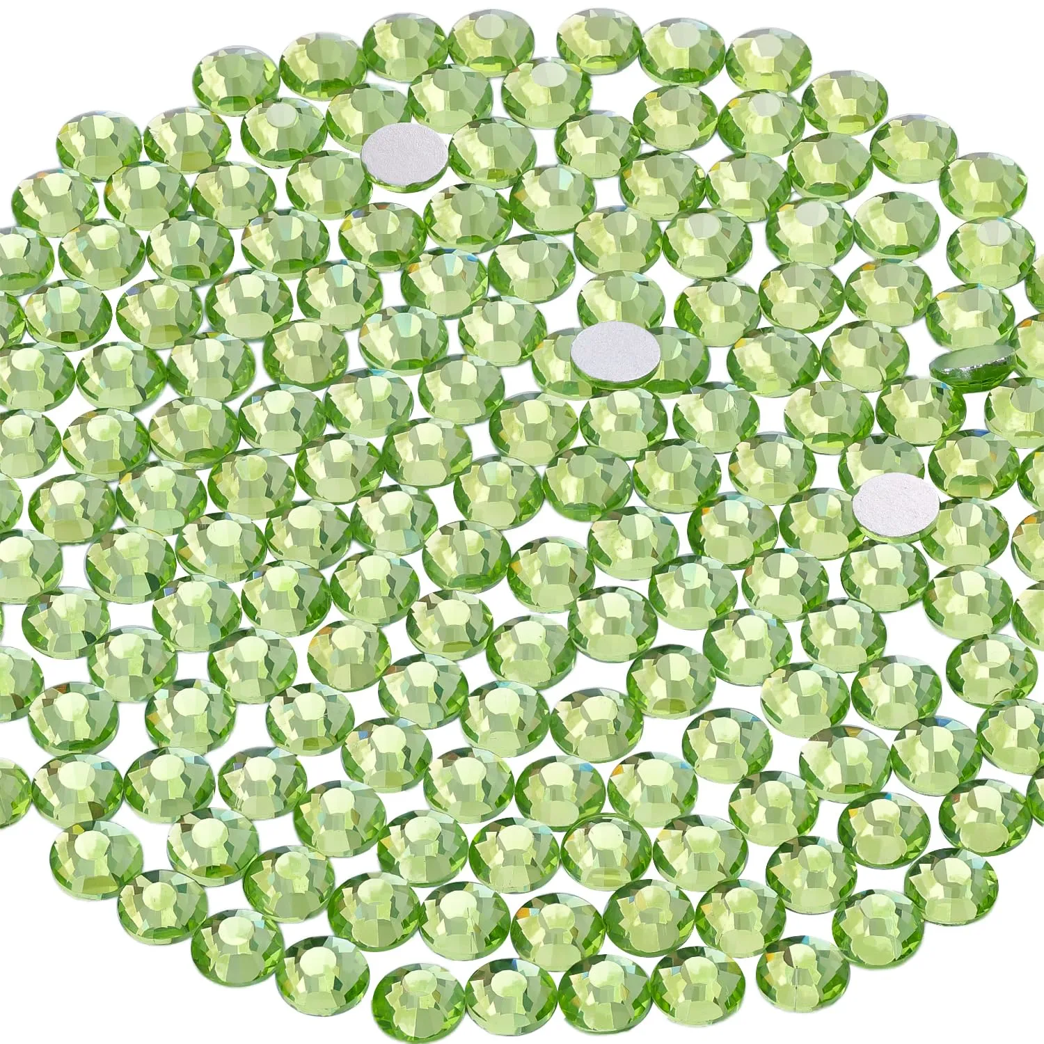 2000PCS SS20/5mm Crystal Rhinestones (Peridot), Bedazzling Flatback Glass Rhinestones for Crafting DIY Nail Art Makeup Decoration, Gems Diomand Charms for Tumbler Shoes Clothing Mug