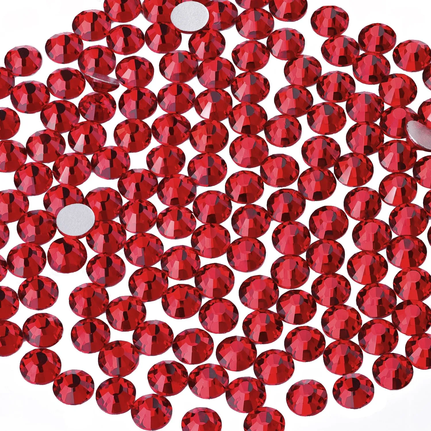 600PCS SS30/6mm Crystal Rhinestones (Dark Siam), Bedazzling Flatback Glass Rhinestones for Crafting DIY Nail Art Makeup Decoration, Gems Diomand Charms for Tumbler Shoes Clothing Mug