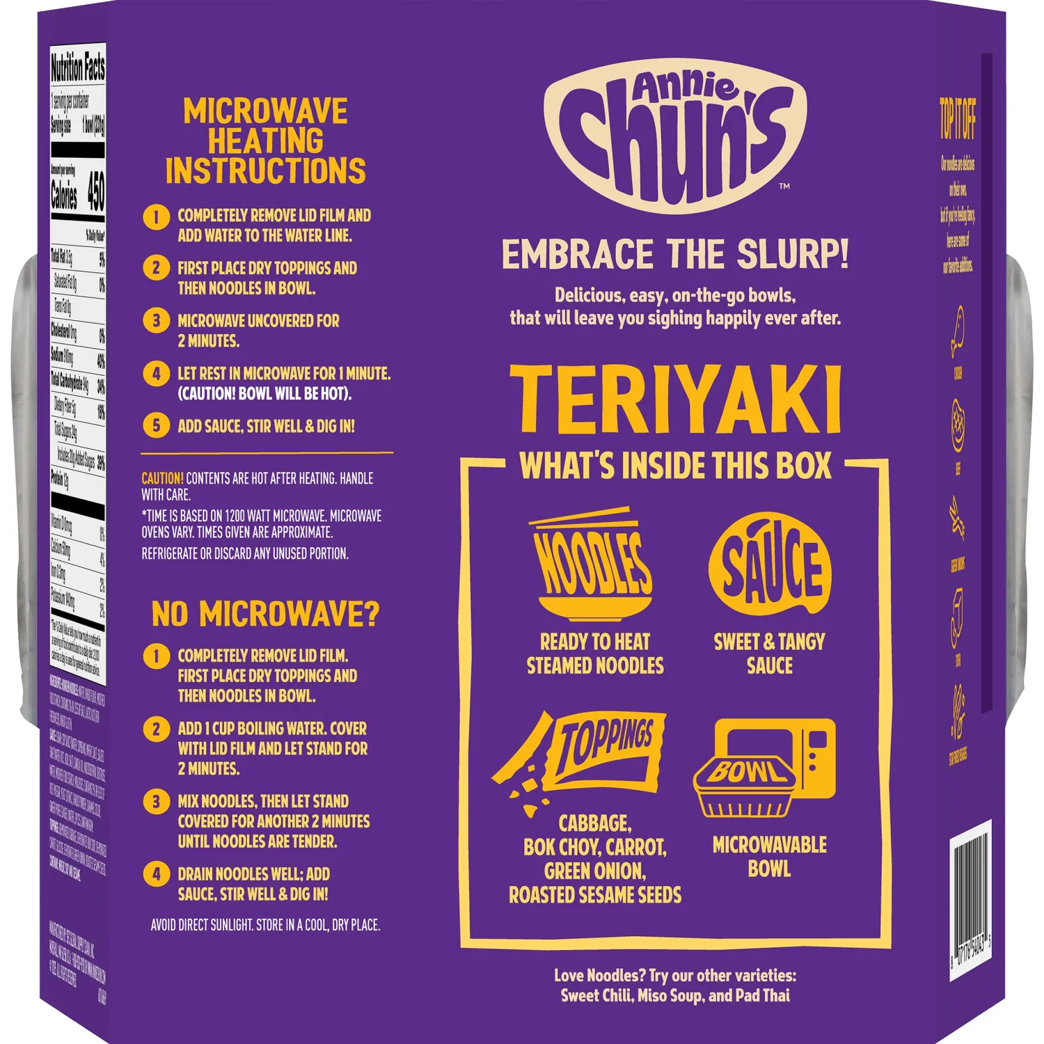 Annie Chun's Teriyaki Noodle Bowl, 8.16 oz (Pack of 1)