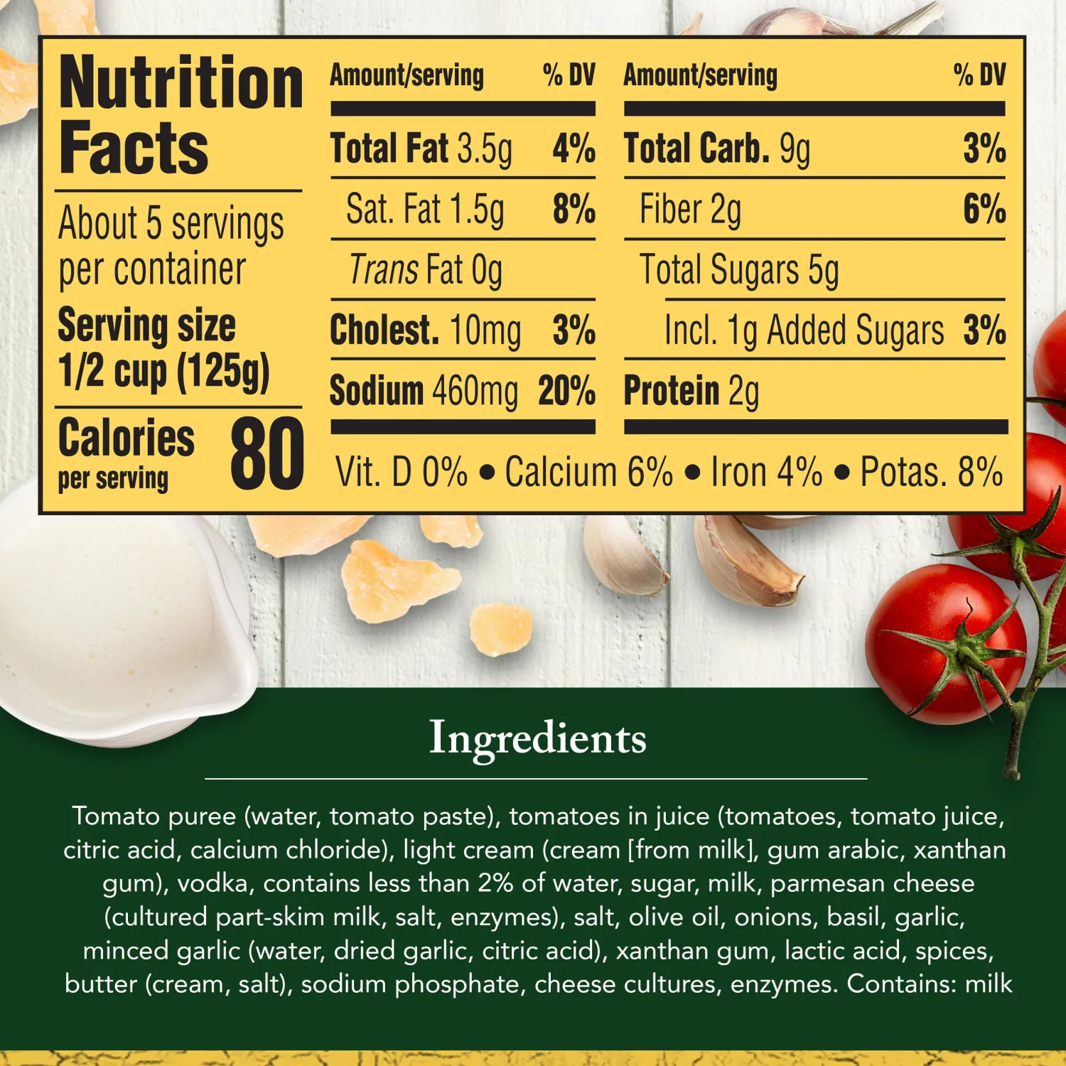 Classico Vodka Sauce Pasta Sauce, 24 oz Jar