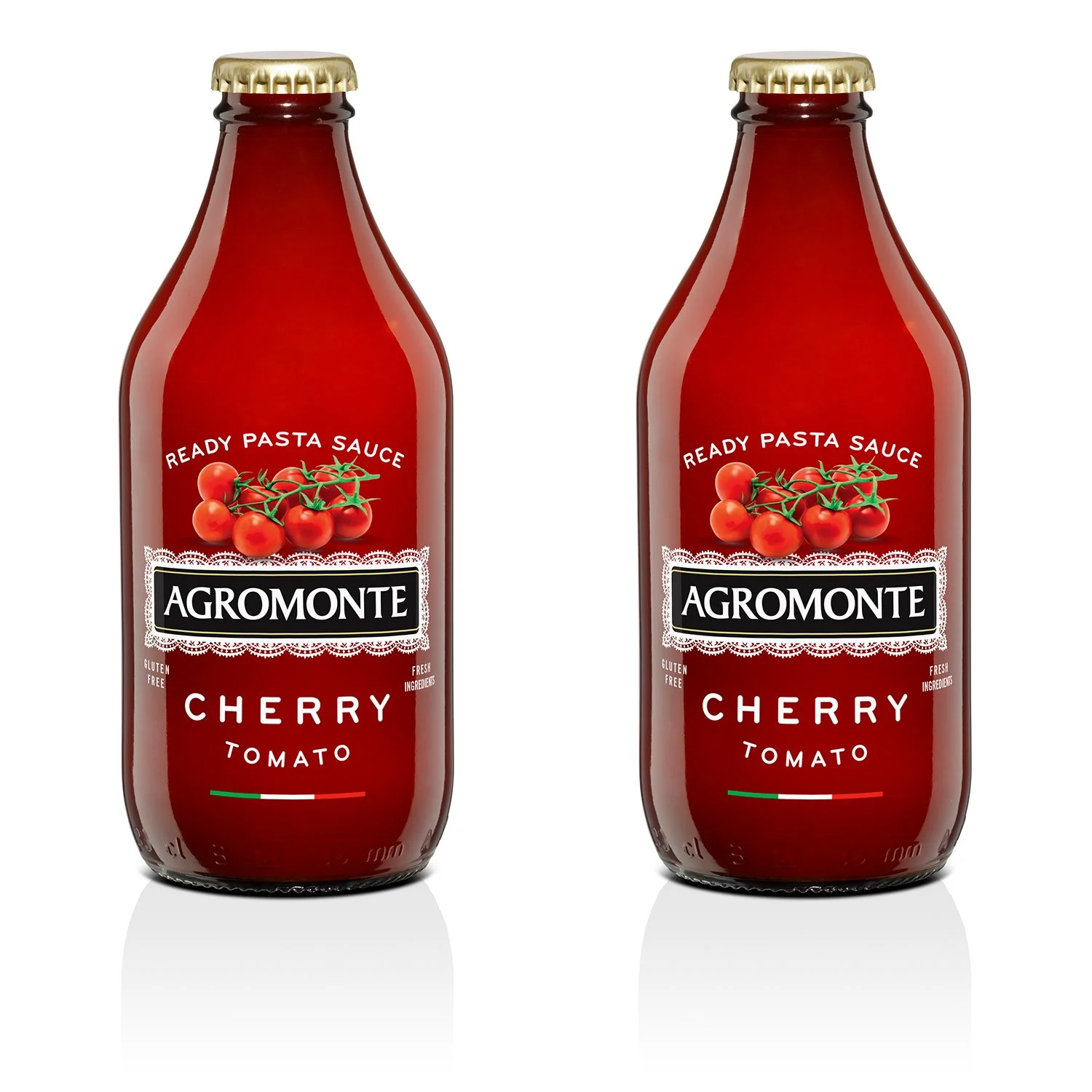 Agromonte Authentic Italian Cherry Tomato Pasta Sauce (Classic)- Taste of Italy Gourmet Foodie and Chef Gift - Ready to Use, Certified Kosher, Gluten-Free, All Natural 11.64oz (2 pack)
