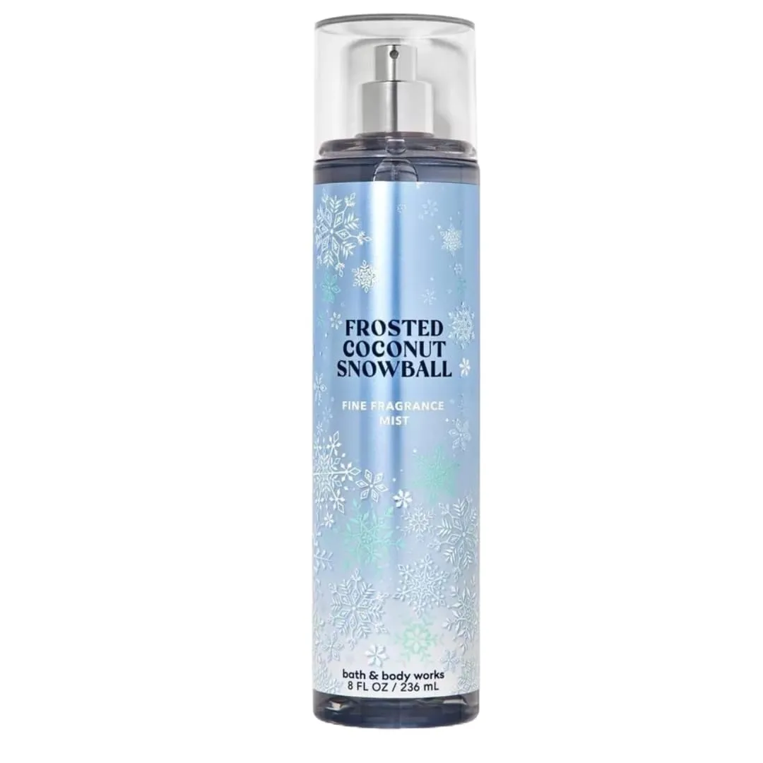 Bath & Body Works Holiday Traditions Frosted Coconut Snowball Body Mist. 8 Oz (Packaging Varies)