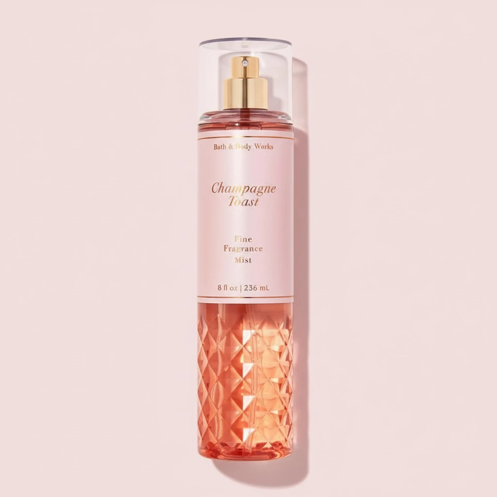 bath&bath Works Champagne Toast Fine Body Fragrance Mist 8 Fluid Ounce (Champagne Toast) 1