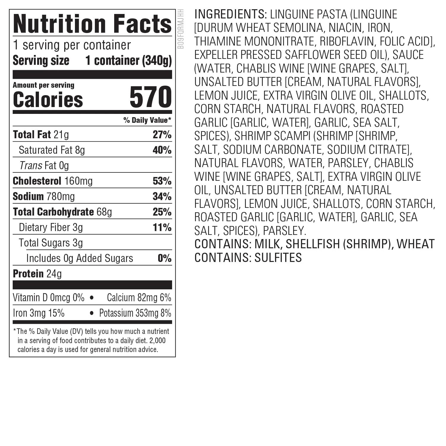 Whole Foods Market, Meal Shrimp Scampi, 12 Ounce