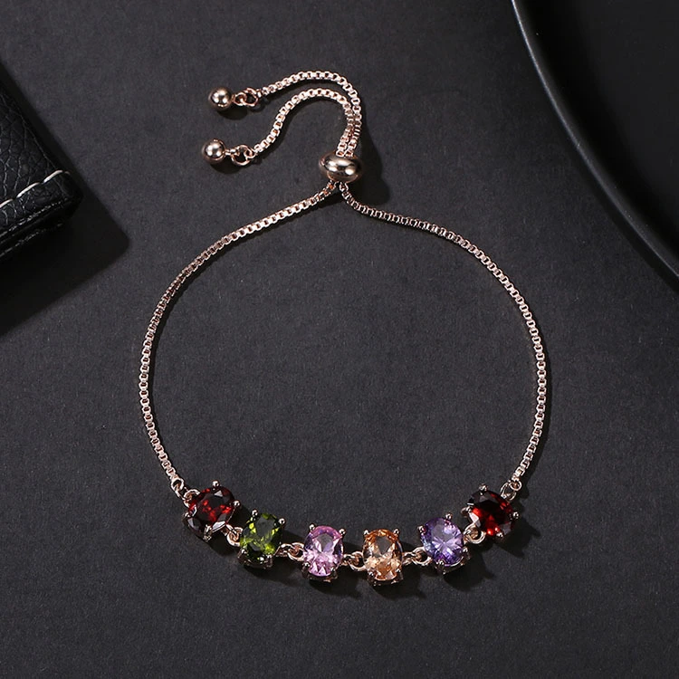 Fashion Simple Inlaid Zircon Bracelet For Women