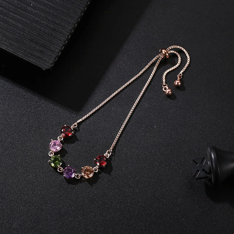 Fashion Simple Inlaid Zircon Bracelet For Women