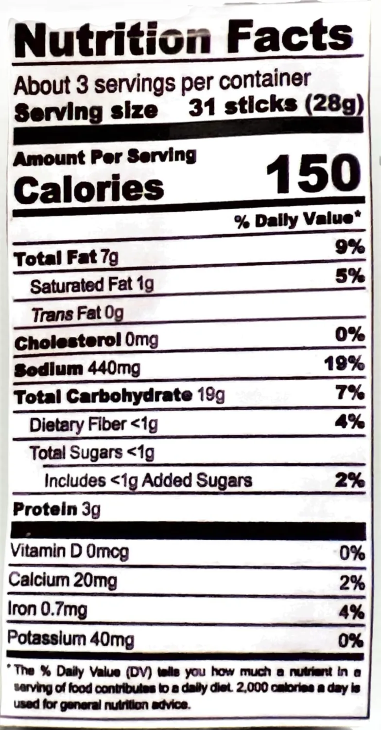 Pop Daddy Garlic Parmesan Pretzel Sticks (3oz)
