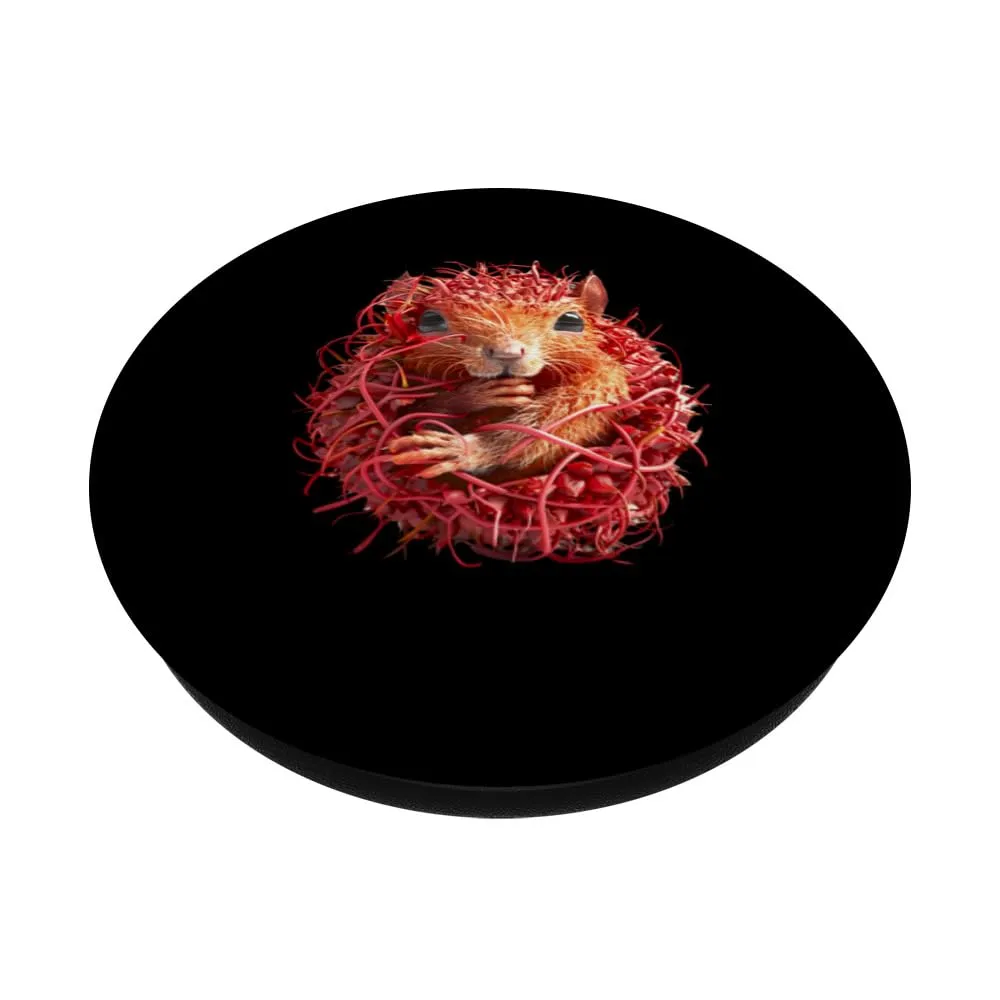 Squirrel Rambutan PopSockets Standard PopGrip