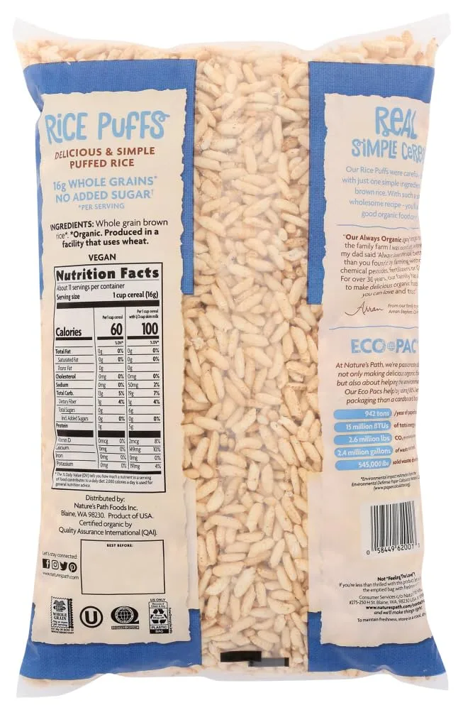 Nature's Path Organic - Cereal Rice Puffs - 6 oz (pack of 2)