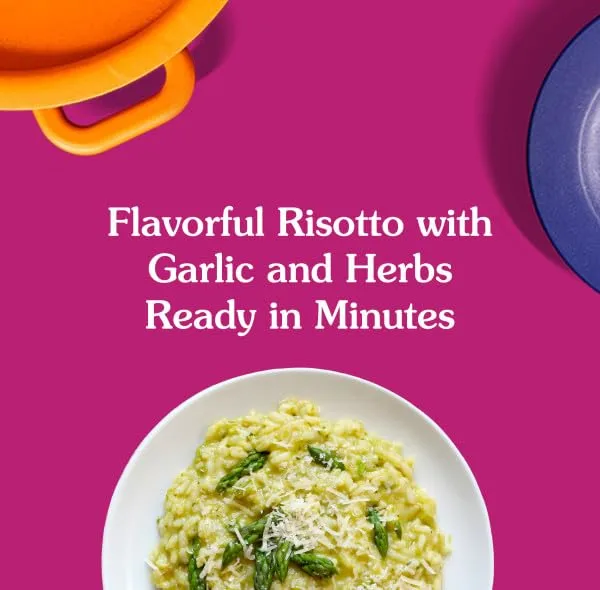 BEN'S ORIGINAL Risotto Roasted Garlic & Herb Flavored Rice, Easy Dinner Side, 8.5 oz Pouch