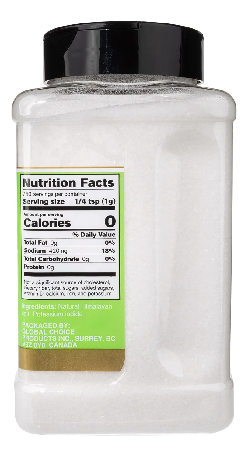 Sundhed Natural White Rock Salt (Fine) in Refill | 750 Grams (26.45 oz) | Gourmet Seasoning Salt | Real and Natural Iodized Table Salt | Keto Friendly and Kosher Certified no additives