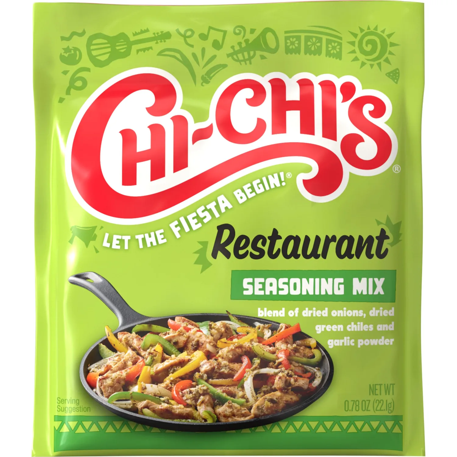 Chi Chi’s Fiesta Restaurante Seasoning Mix, 0.78 Ounce (Pack of 8)