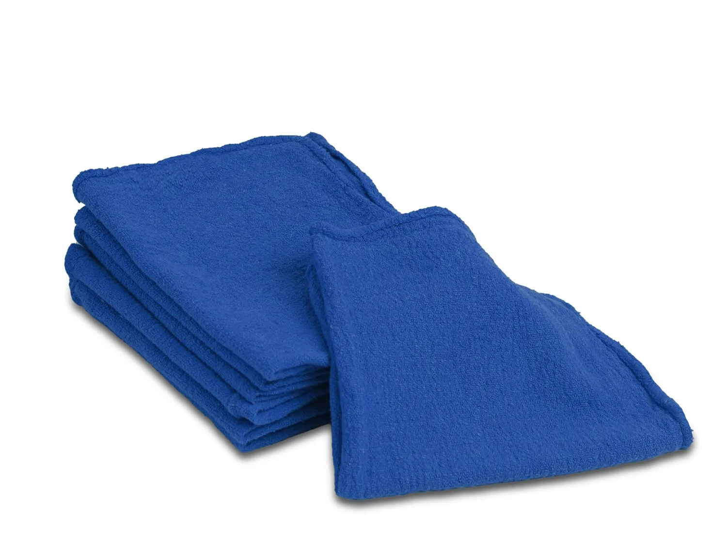 Cotton Shop Towels - Pack of 25 Super Soft Absorbent Rags 12'' x 14'' - Multipurpose Cleaning Towels for House, Automobiles, Industries