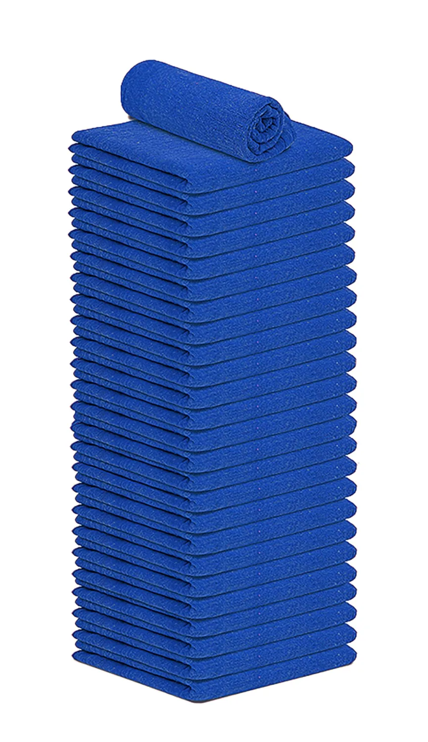Cotton Shop Towels - Pack of 25 Super Soft Absorbent Rags 12'' x 14'' - Multipurpose Cleaning Towels for House, Automobiles, Industries