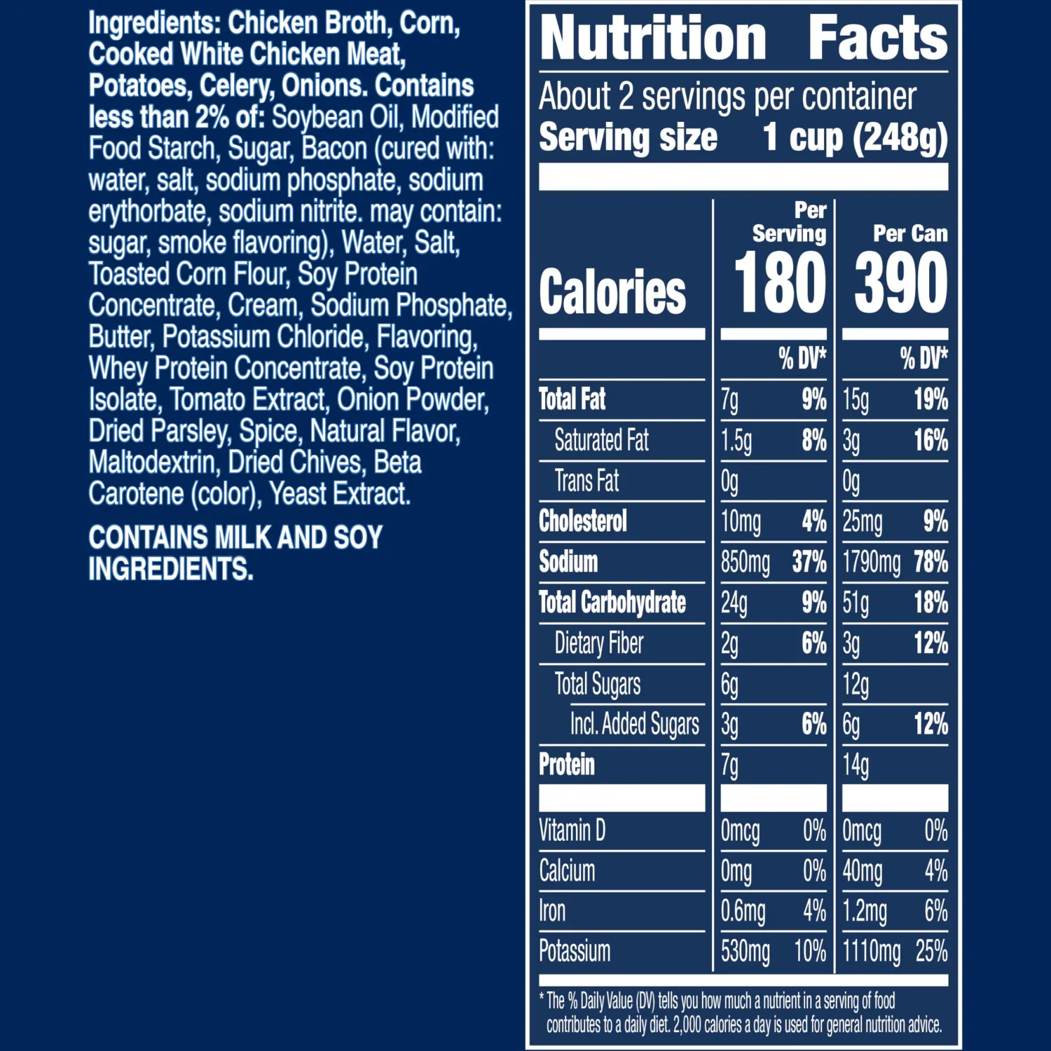 Progresso Rich & Hearty, Chicken Corn Chowder Canned Soup, Flavored With Bacon, Gluten Free, 18.5 oz. (Pack of 3)
