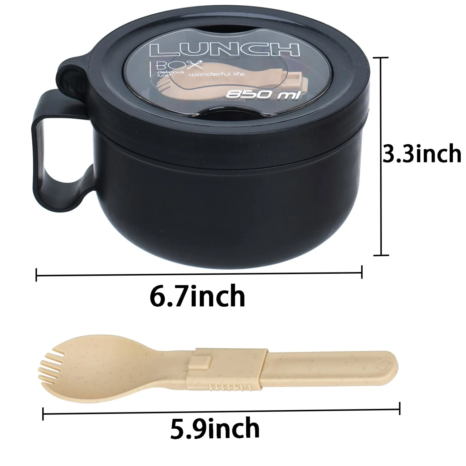 Ramen Bowl,Ramen Cooker,Microwave Ramen Bowl,Microwave Safe Soup Bowl,Portable Ramen Cooker, Instant Ramen Noodle Bowls For Home Office Dorm Apartment motor home etc