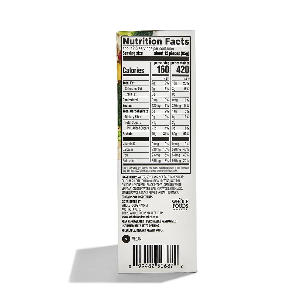 365 by Whole Foods Market, Lemon Pepper Tofu Bites, 8 Ounce