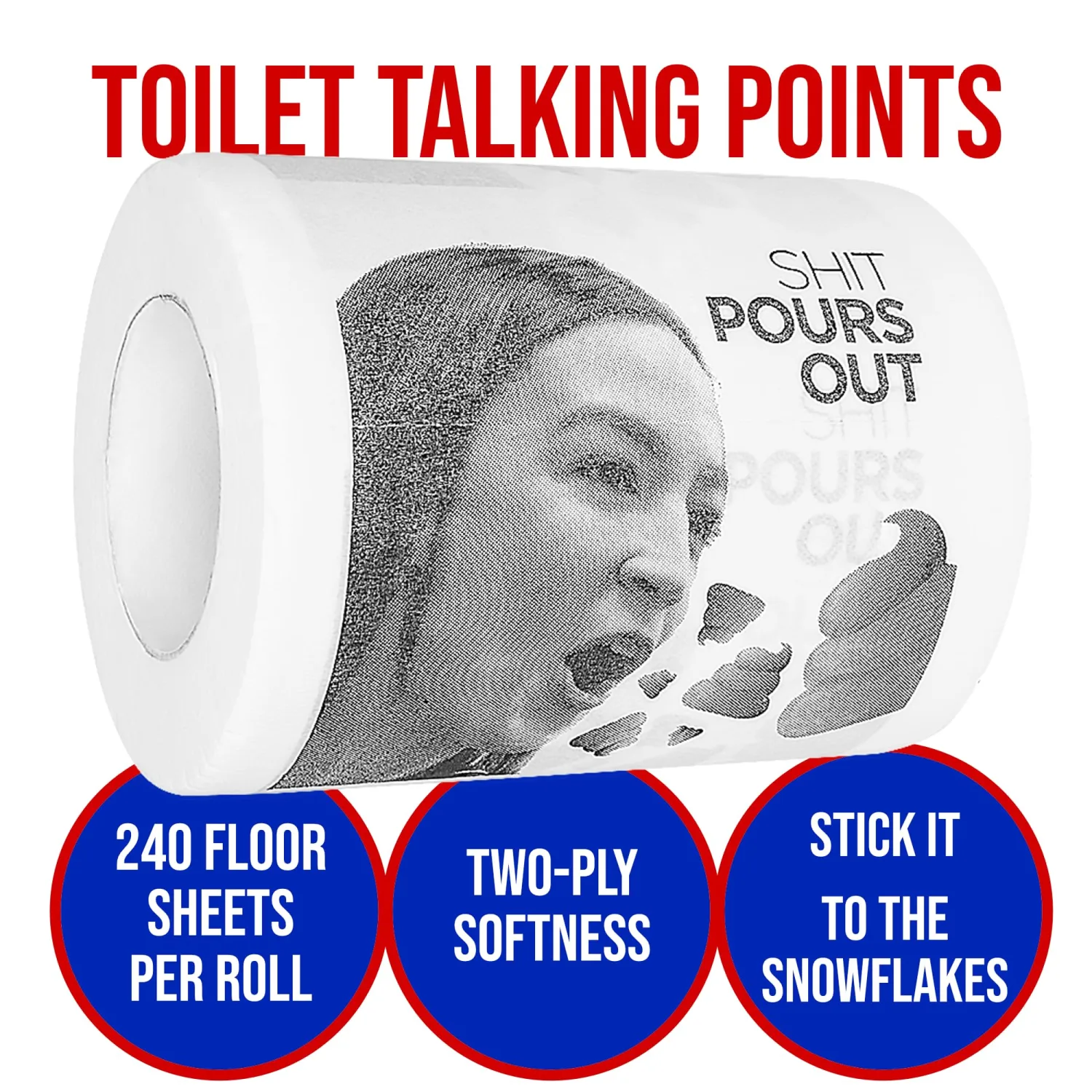 Alexandria Ocasio-Cortez Novelty Toilet Paper, 3-Pack – Funny Political Gag Gift for Republicans, Printed Democrat Toilet Paper by Fairly Odd Novelties