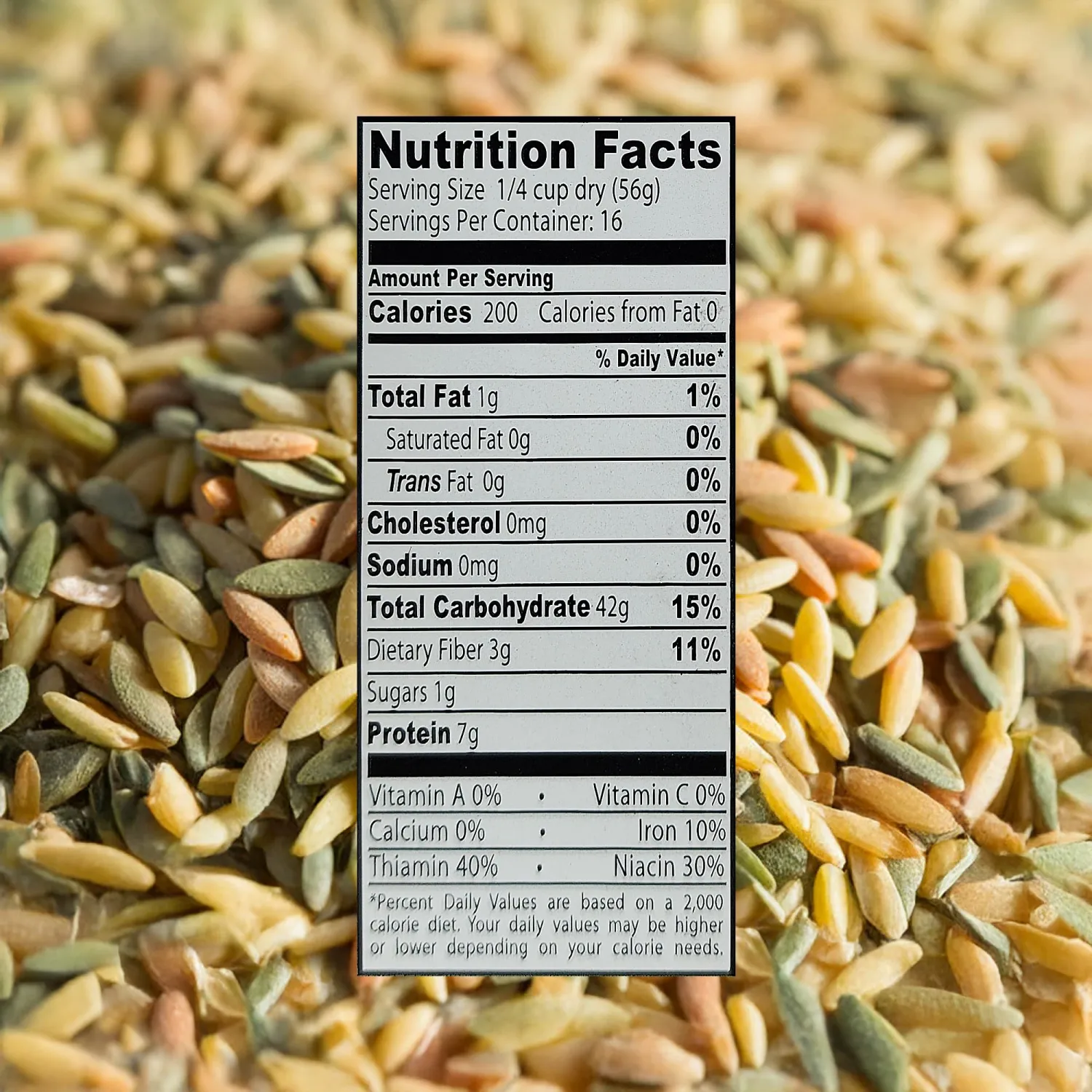 Golden Crown Tri-Color Orzo Rice-Shaped Pasta - 32 Oz (2 Lb), Non - GMO Natural Orzo for Soups, Casseroles & Salads | Cooks In A Few Minutes