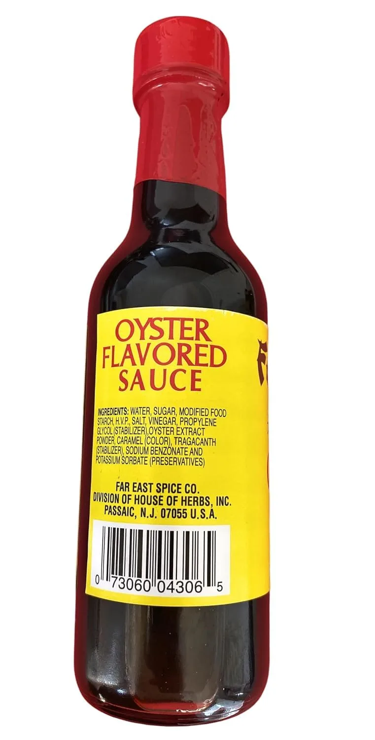 Far East Oyster Flavored Sauce, Two 5 Ounce Bottles of Asian Oyster Sauce, Delicious Asian Sauce (5 Ounce Bottle, 2-pack), Brown