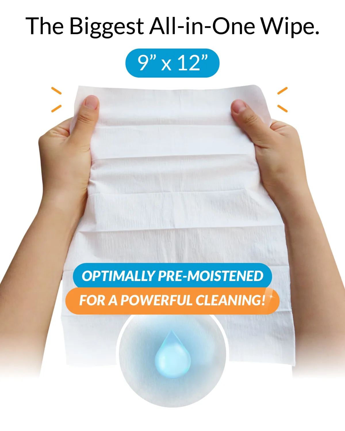 iCloth XL Screen Cleaning Wipes, Lint-Free and Streak-Free, Fast-Drying, Removes Dust, Fingerprints, and Smudges (10 XL Wipes)