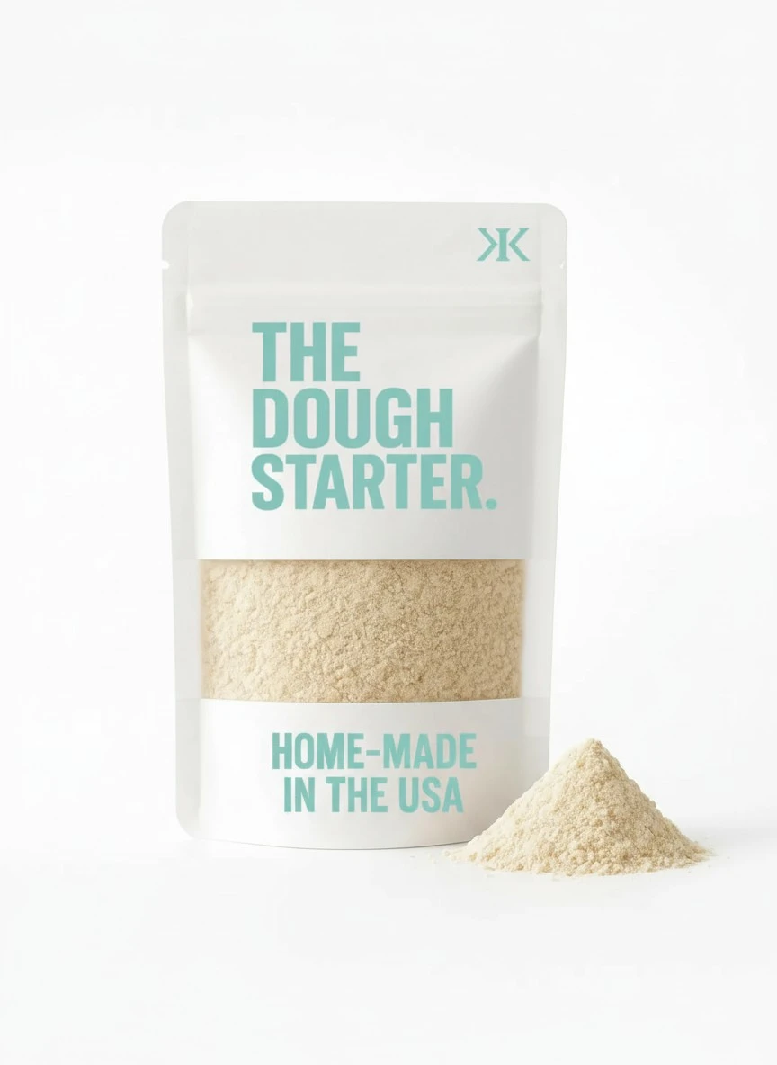 KozyKraft “Kraft Me” Sourdough Starter – Live Dehydrated Wild Yeast Culture for Homemade Artisan Bread – Organic, Non-GMO, Long-Lasting & Beginner-Friendly