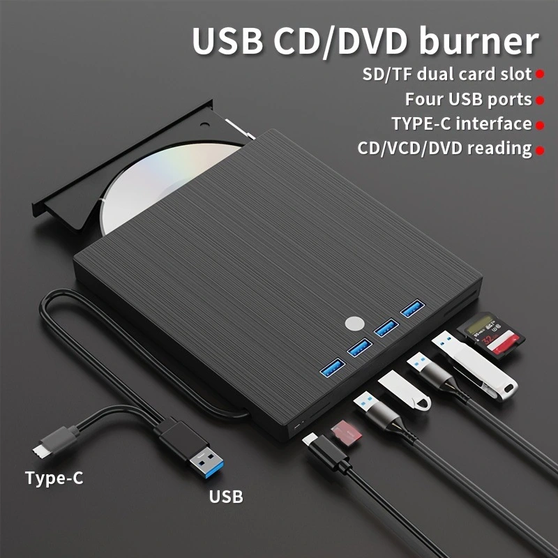 External DVD Burner TYPE-C Multi-function CD Disc Drive Extended Optical Drive