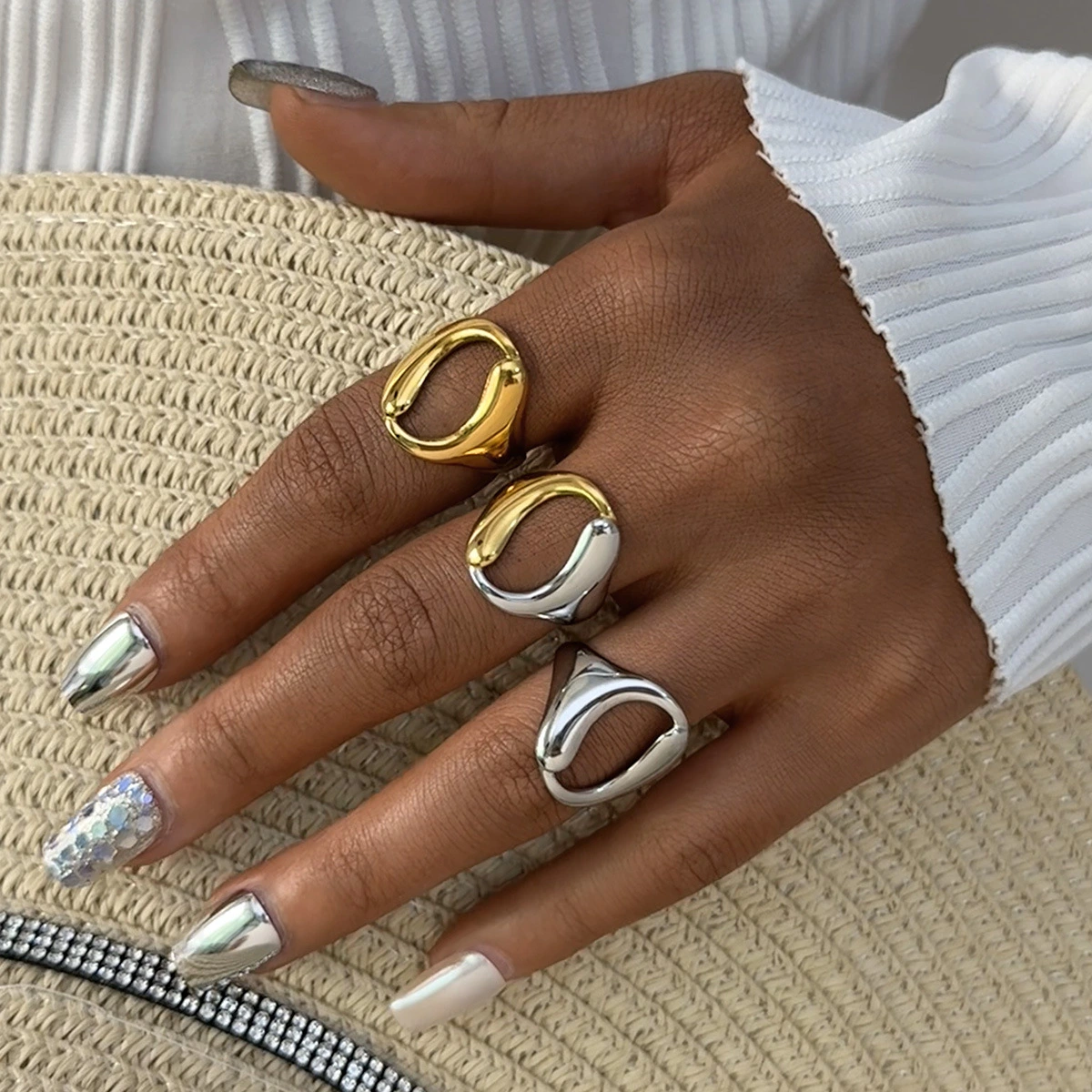 Ornament Stainless Steel 18K Gold Plating Hollow