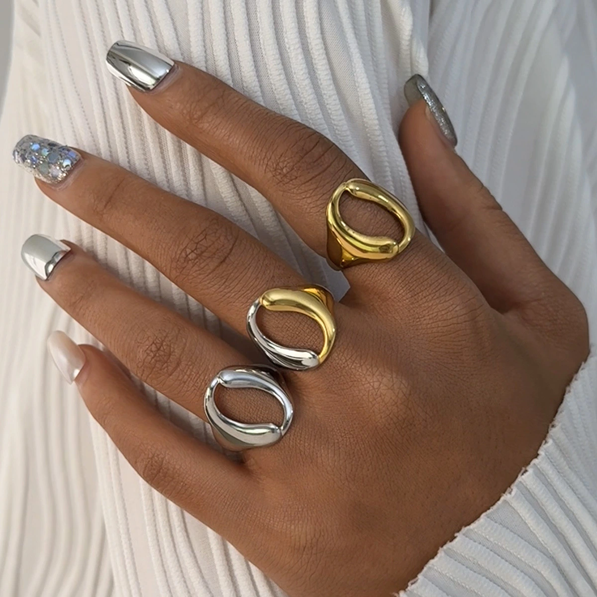 Ornament Stainless Steel 18K Gold Plating Hollow